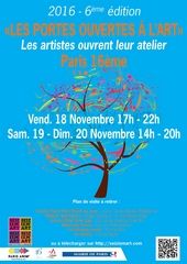Seiziem'art  - Portes Ouvertes à l'art - Paris 16e. Du 18 au 20 novembre 2016 à Paris16. Paris.  17H00